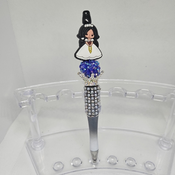 First Communion Quinceñera Bling and Beaded Pen- Black Ink - Picture 4 of 4